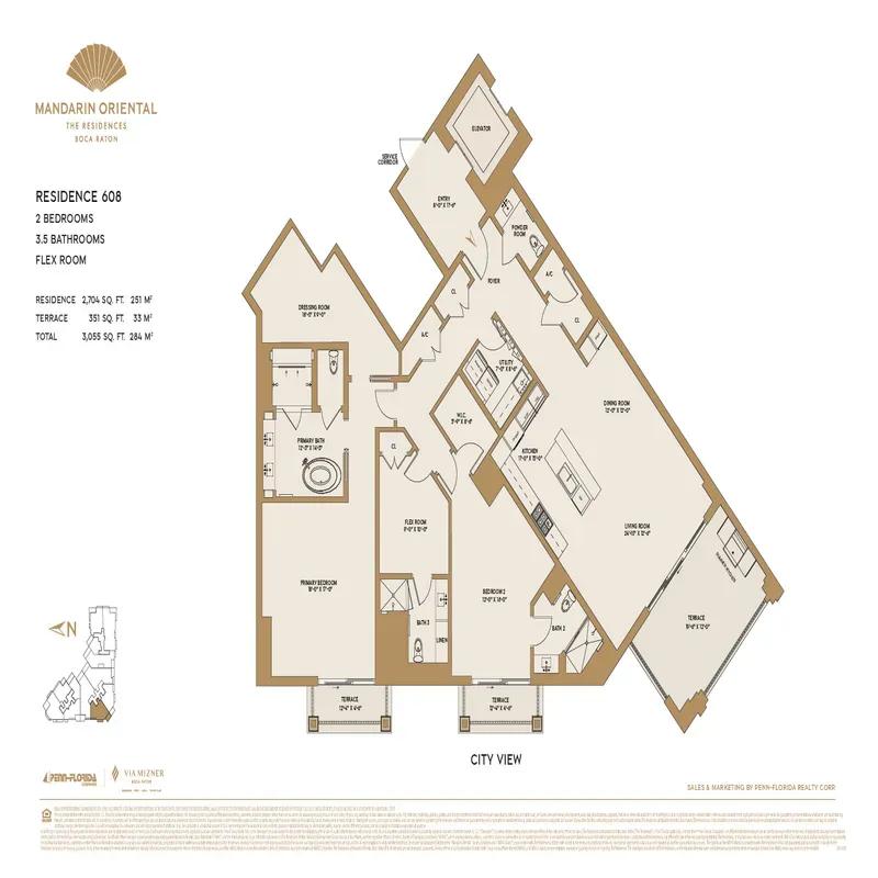 The Residences at Mandarin Oriental Boca Raton floor plan 18