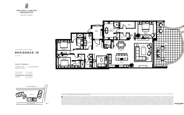 The Ritz-Carlton Residences Palm Beach Gardens floor plan 3