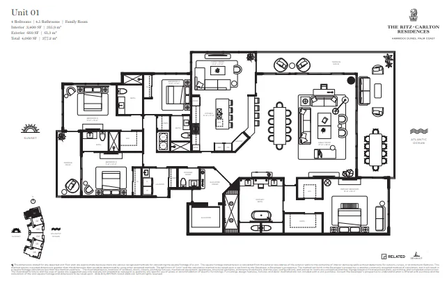The Ritz-Carlton Residences Hammock Dunes floor plan 1