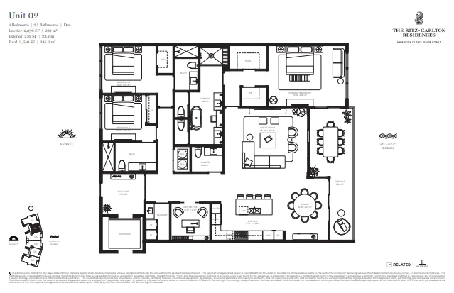 The Ritz-Carlton Residences Hammock Dunes floor plan 2