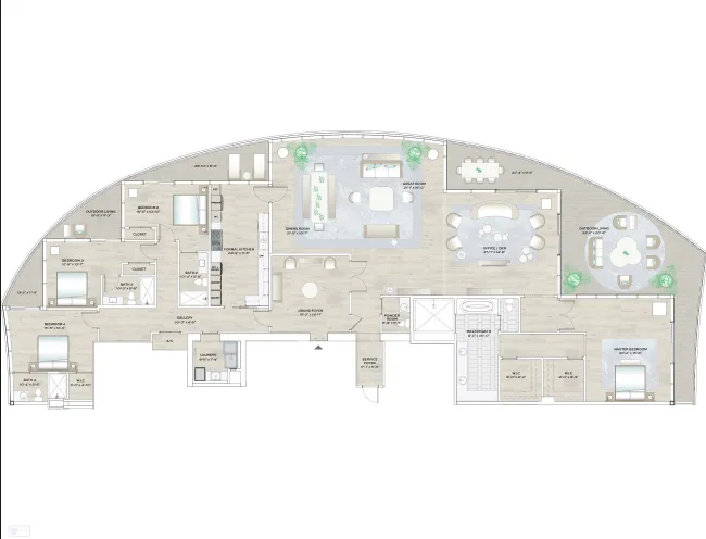 Forté on Flagler floor plan 2