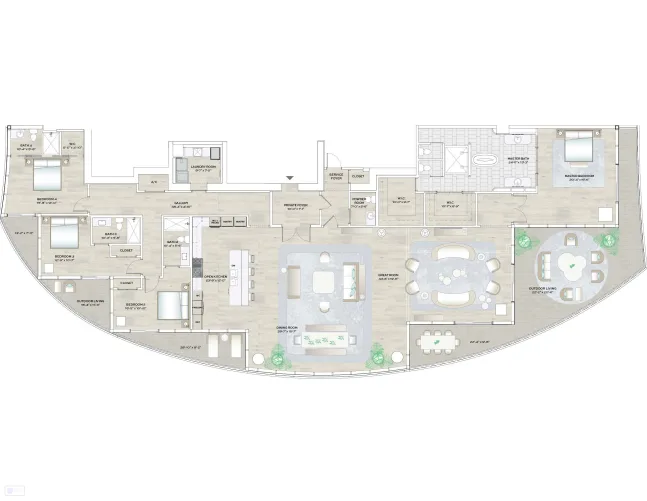 Forté on Flagler floor plan 3