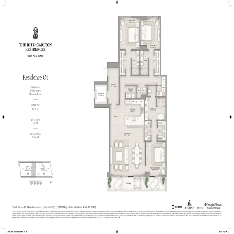 The Ritz-Carlton Residences West Palm Beach floor plan 2