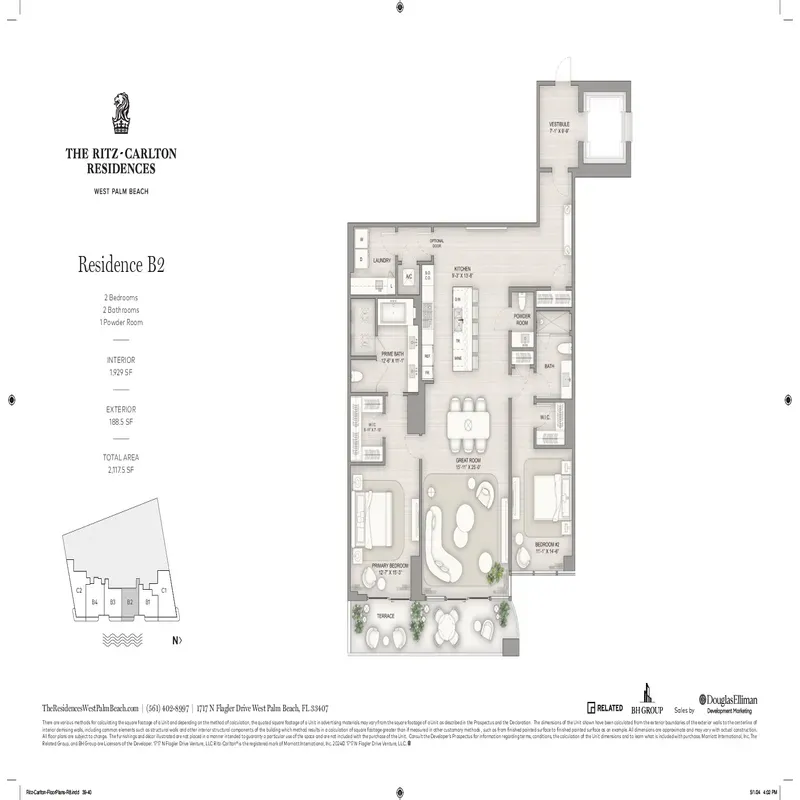 The Ritz-Carlton Residences West Palm Beach floor plan 4