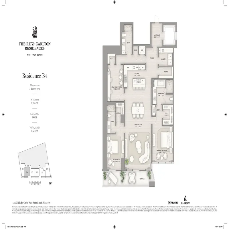 The Ritz-Carlton Residences West Palm Beach floor plan 5