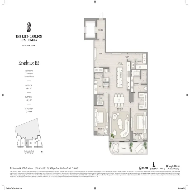 The Ritz-Carlton Residences West Palm Beach floor plan 6