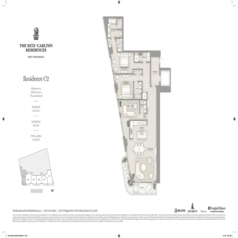 The Ritz-Carlton Residences West Palm Beach floor plan 8