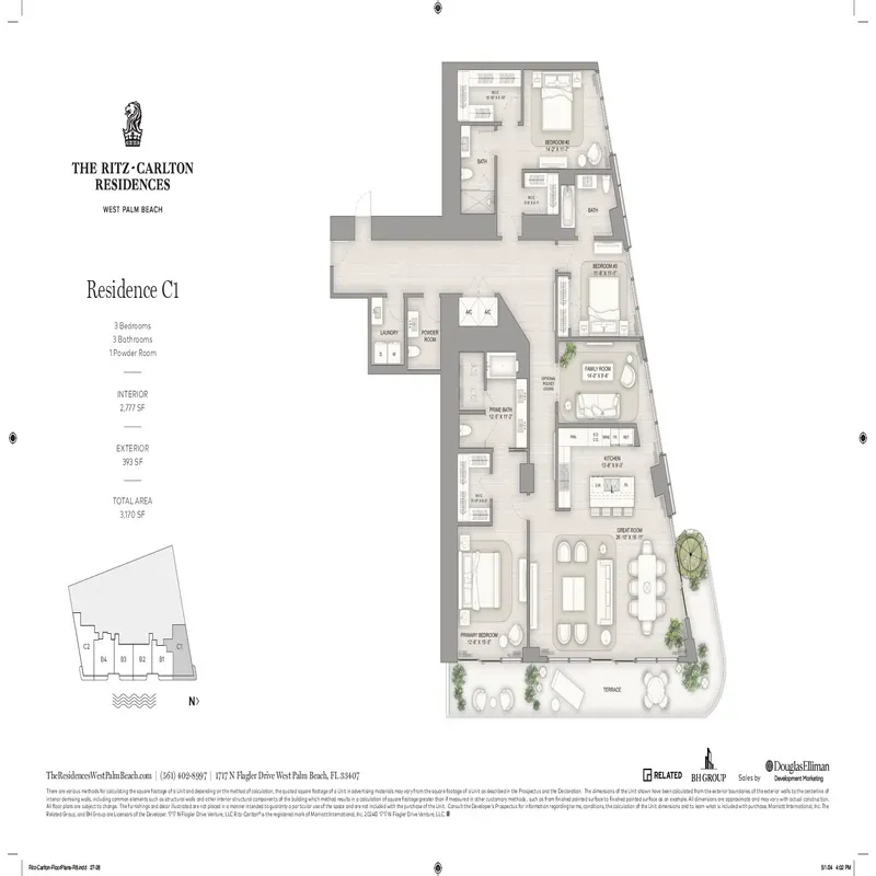 The Ritz-Carlton Residences West Palm Beach floor plan 10