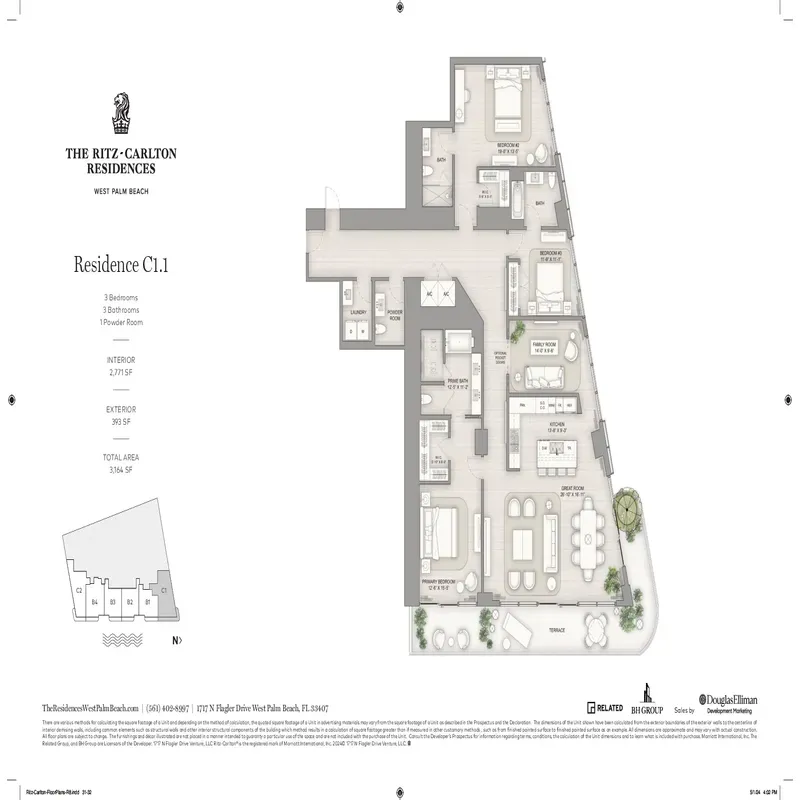 The Ritz-Carlton Residences West Palm Beach floor plan 11