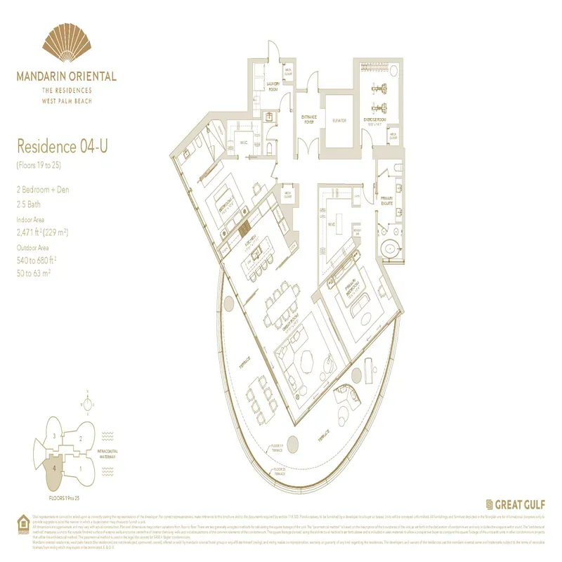 Mandarin Oriental Residences West Palm Beach floor plan 4