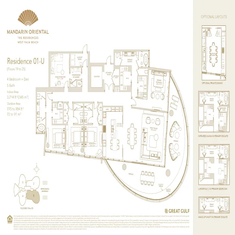 Mandarin Oriental Residences West Palm Beach floor plan 5