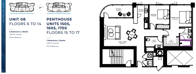 3000 Waterside floor plan 1