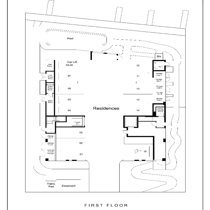 Lumiére Las Olas floor plan 1