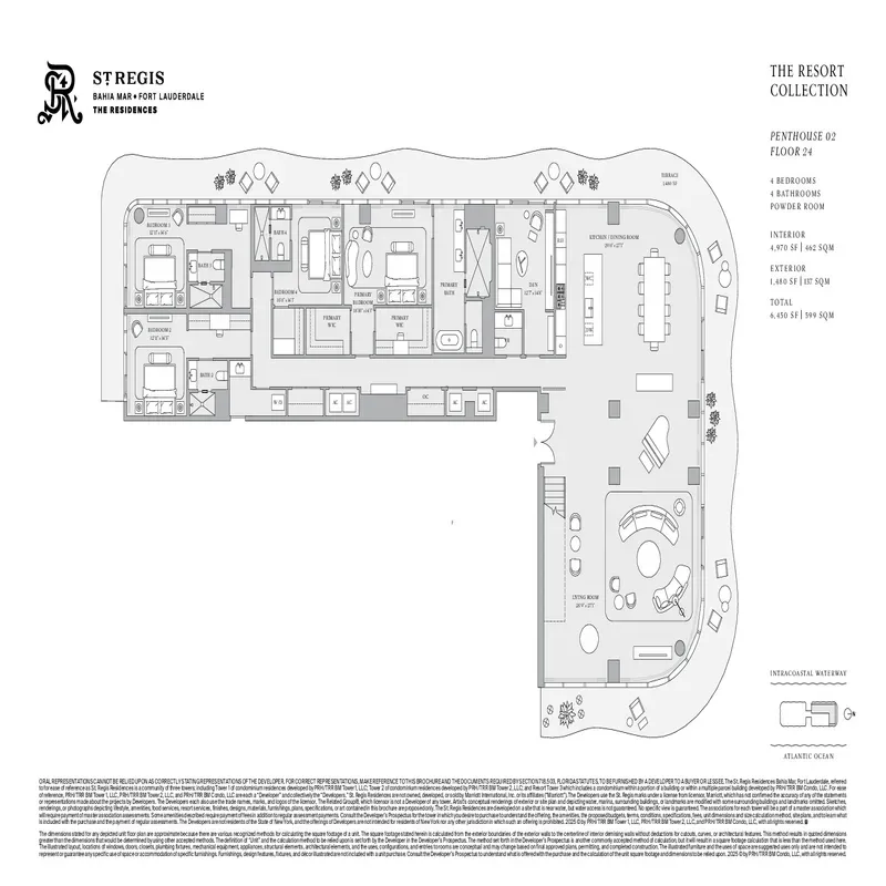 St. Regis Resort and Residences Bahia Mar FTL floor plan 2
