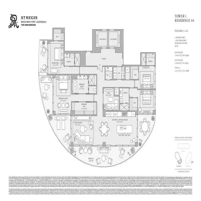 St. Regis Resort and Residences Bahia Mar FTL floor plan 5