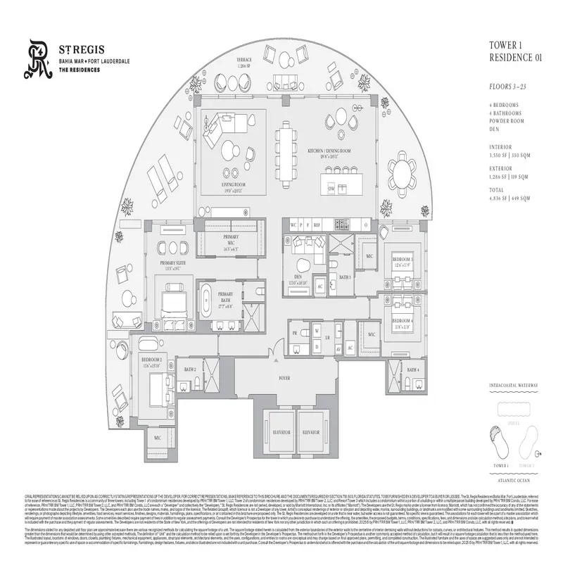 St. Regis Resort and Residences Bahia Mar FTL floor plan 6