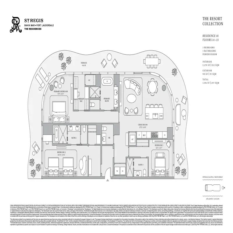 St. Regis Resort and Residences Bahia Mar FTL floor plan 9