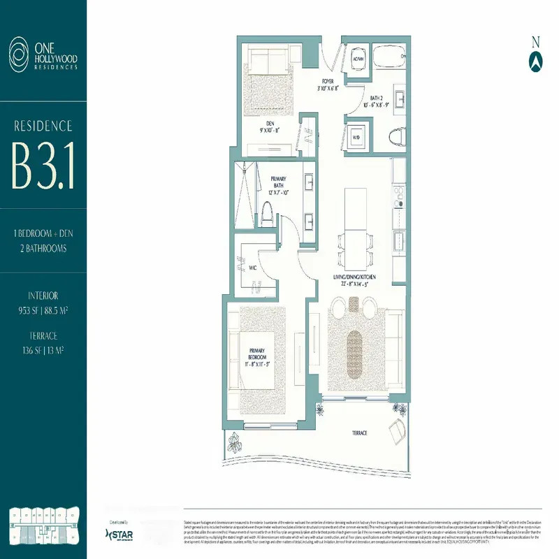 One Hollywood Residences floor plan 4