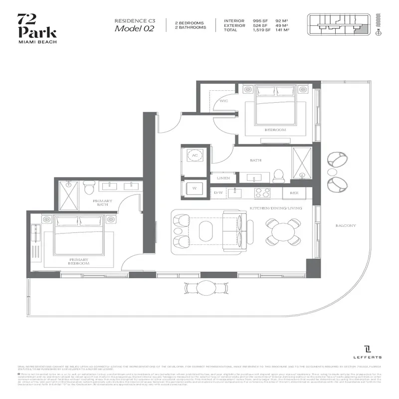 72 Park Miami Beach floor plan 5