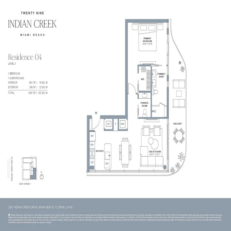 2900 Indian Creek floor plan 1
