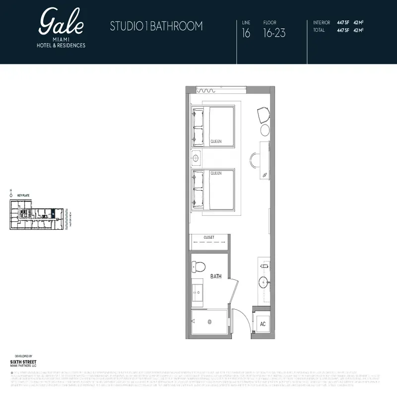 Gale Miami Hotel and Residences floor plan 1