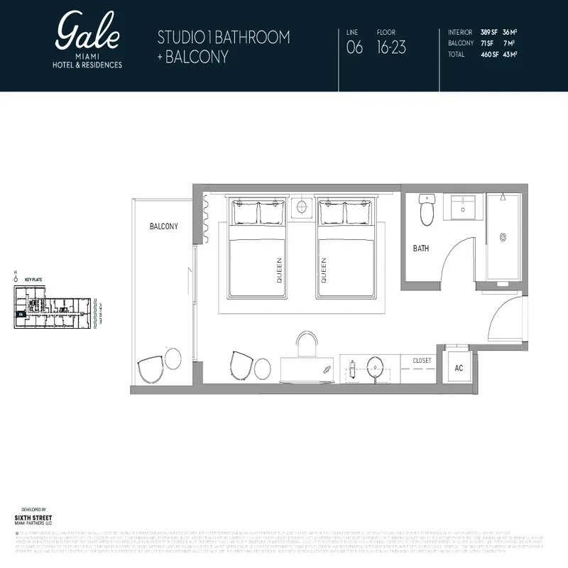 Gale Miami Hotel and Residences floor plan 2