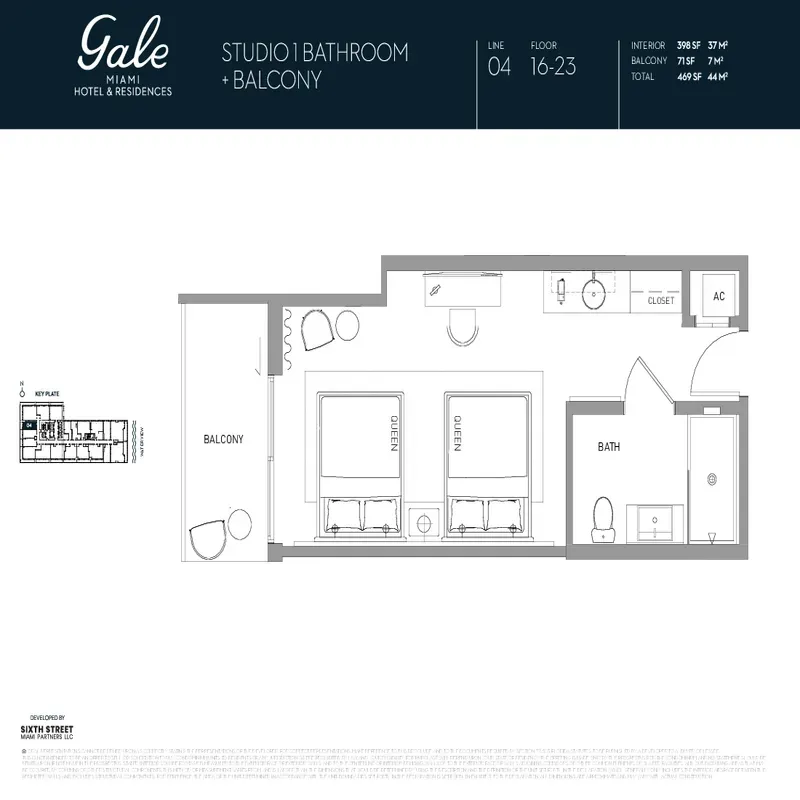 Gale Miami Hotel and Residences floor plan 3