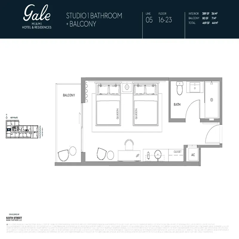 Gale Miami Hotel and Residences floor plan 6