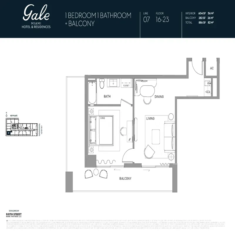 Gale Miami Hotel and Residences floor plan 7