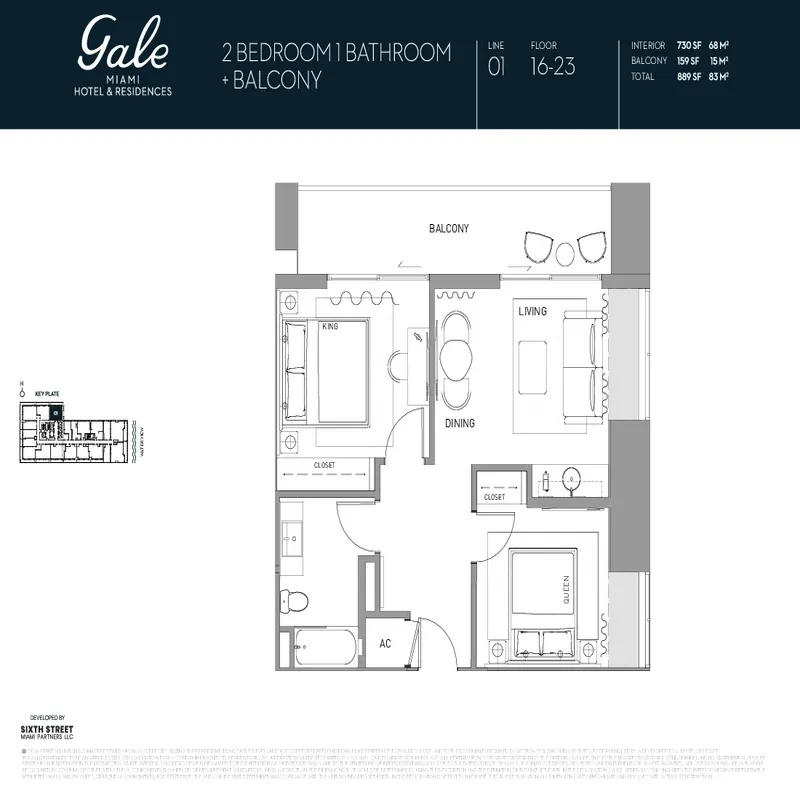 Gale Miami Hotel and Residences floor plan 12