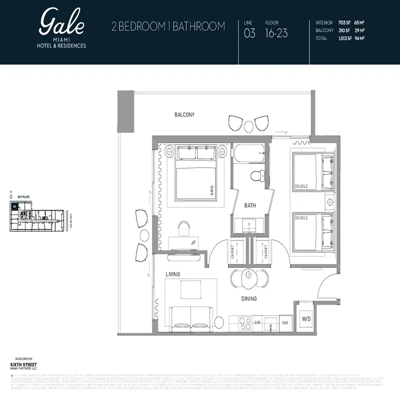 Gale Miami Hotel and Residences floor plan 13