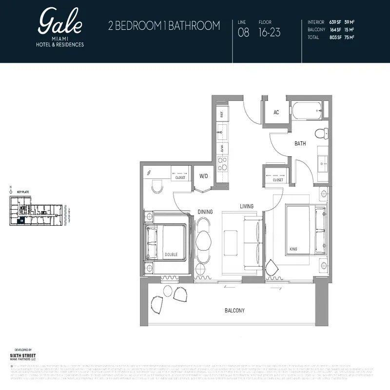 Gale Miami Hotel and Residences floor plan 17