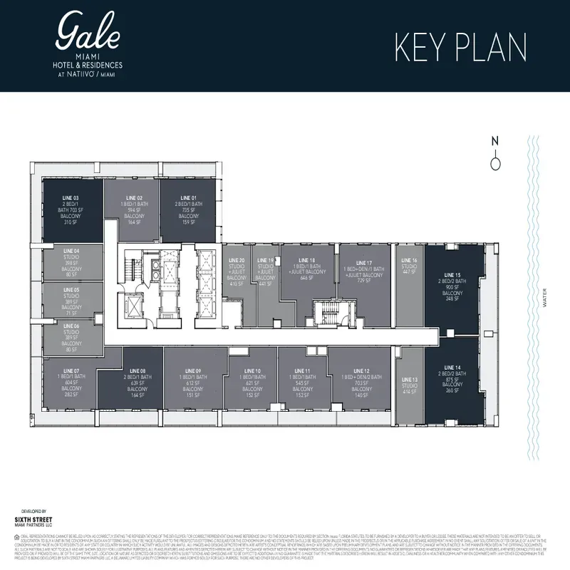 Gale Miami Hotel and Residences floor plan 18