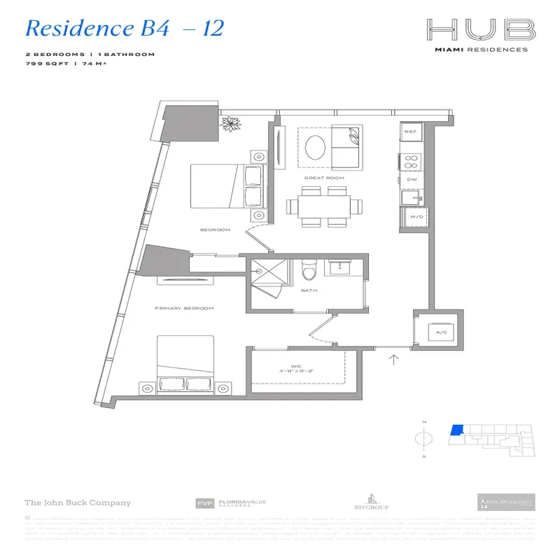 HUB Miami Residences floor plan 9