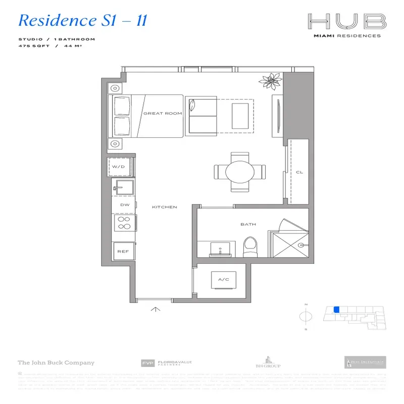 HUB Miami Residences floor plan 11