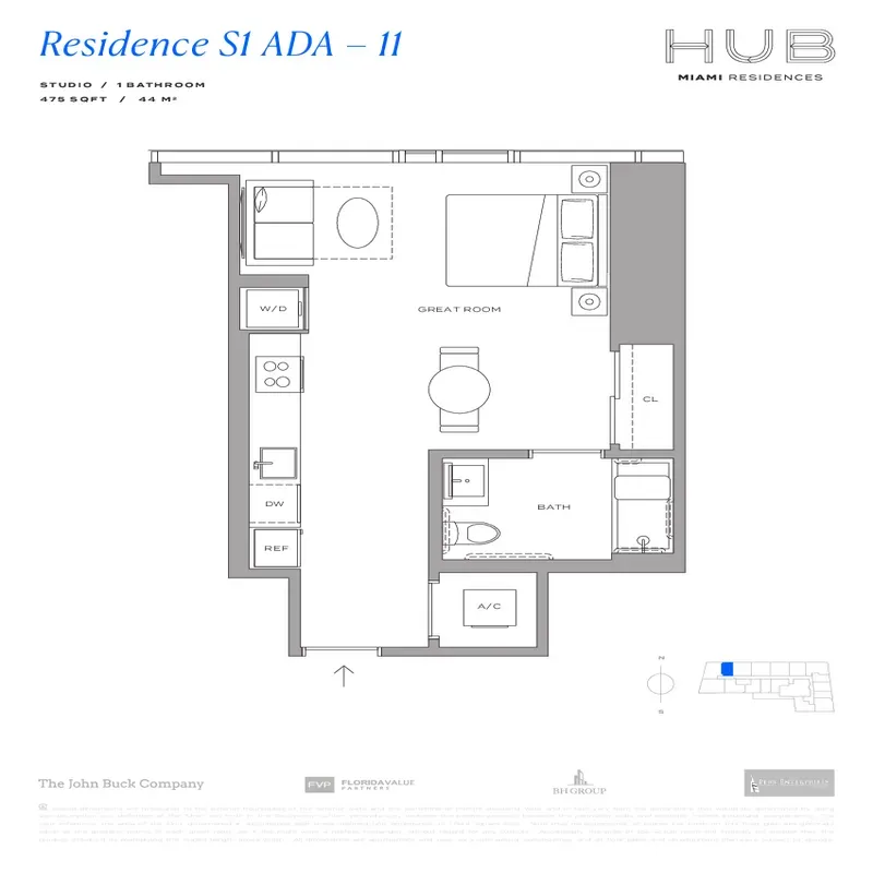 HUB Miami Residences floor plan 12