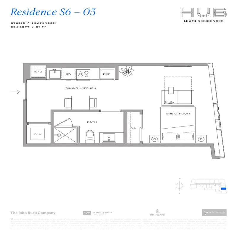 HUB Miami Residences floor plan 13