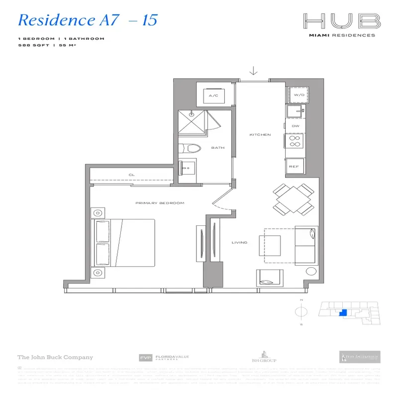 HUB Miami Residences floor plan 15