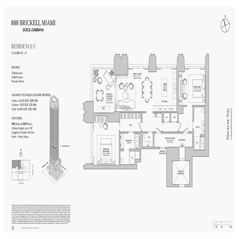 888 Brickell Miami Dolce and Gabbana floor plan 10