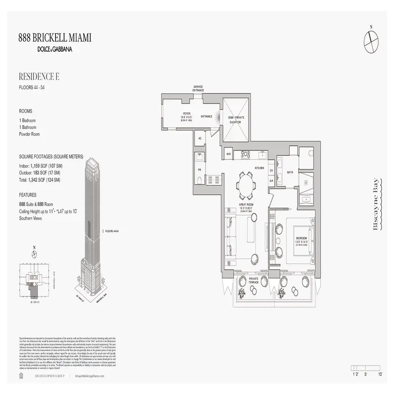 888 Brickell Miami Dolce and Gabbana floor plan 20