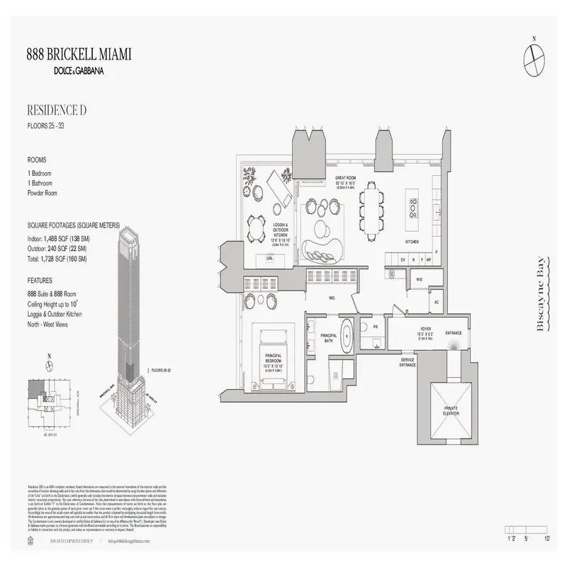 888 Brickell Miami Dolce and Gabbana floor plan 22