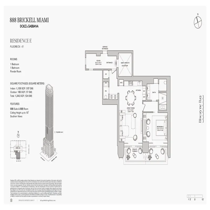 888 Brickell Miami Dolce and Gabbana floor plan 23
