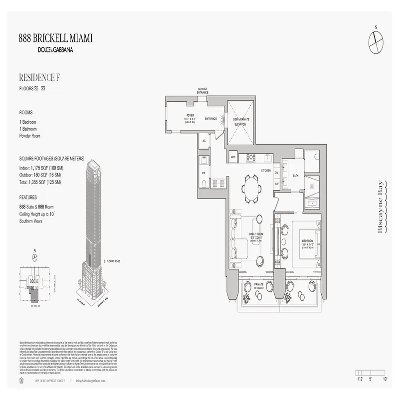 888 Brickell Miami Dolce and Gabbana floor plan 24