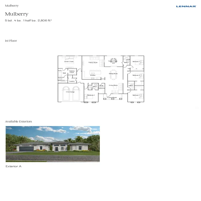 Hawthorne at Galiano Pointe floor plan 3