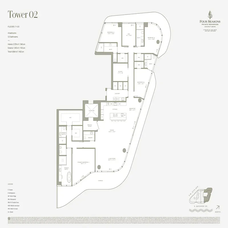 Four Seasons Private Residences Coconut Grove floor plan 2