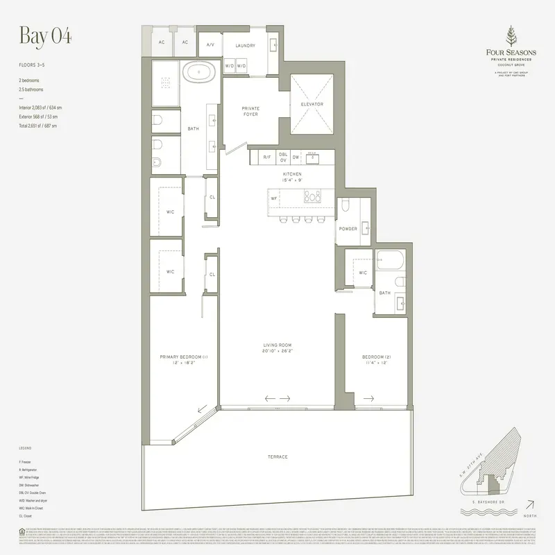 Four Seasons Private Residences Coconut Grove floor plan 3