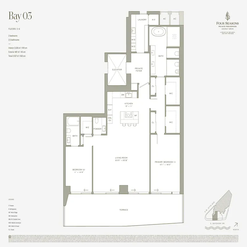 Four Seasons Private Residences Coconut Grove floor plan 4