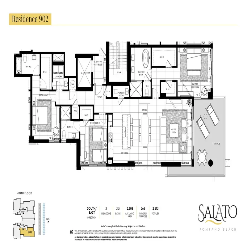 SALATO Pompano Beach floor plan 5