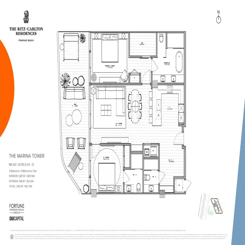 The Ritz-Carlton Residences Pompano Beach floor plan 1