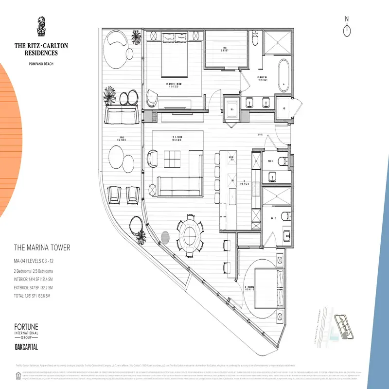 The Ritz-Carlton Residences Pompano Beach floor plan 2